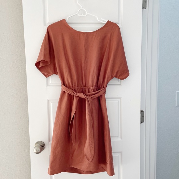 VETTA PINK LINEN DRESS - Picture 6 of 6